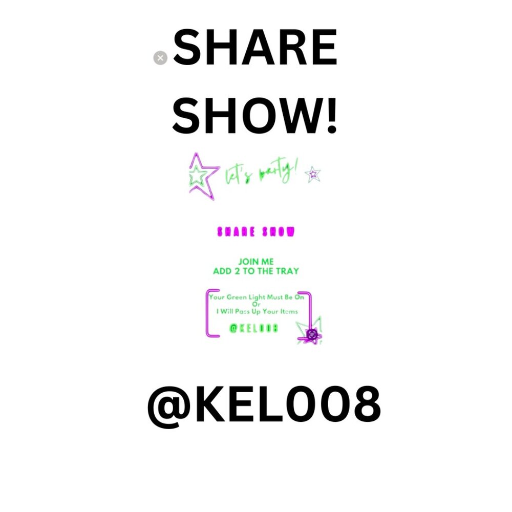 Live show flyer for share shows